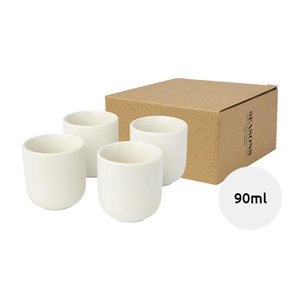 Set di 4 tazzine per espresso in ceramica da 90ml