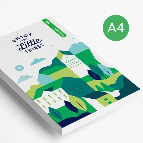 Block Notes A4 da 50 pagine con fogli e Copertina personalizzati