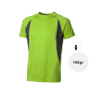 T-shirt da uomo sportiva colori assortiti e finiture laterali a girocollo con maniche taglio raglan in poliestere 145gr