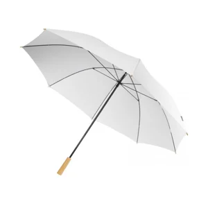 Ombrello da golf antivento in RPET con impugnatura in legno da 30'