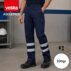 Pantaloni da lavoro VELILLA ASCLEPIUS in twill con diverse tasche in cotone e poliestere da 200gr