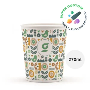 Bicchieri in carta da 270ml completamente personalizzabili