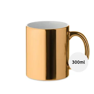 Tazza in ceramica con finitura metallica da 300ml
