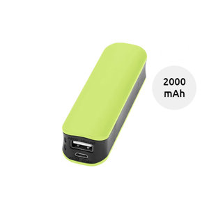 Powerbank portatile in ABS da 2000mAh fornito in scatola regalo