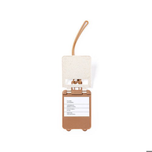 Etichetta bagaglio in fibra di grano