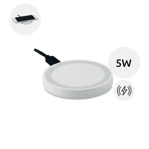 Caricatore wireless tondo piccolo e compatto da 5W