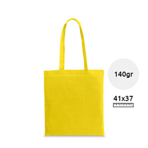 Shopper in cotone con manici lunghi in diverse colorazioni da 140gr 37x41cm