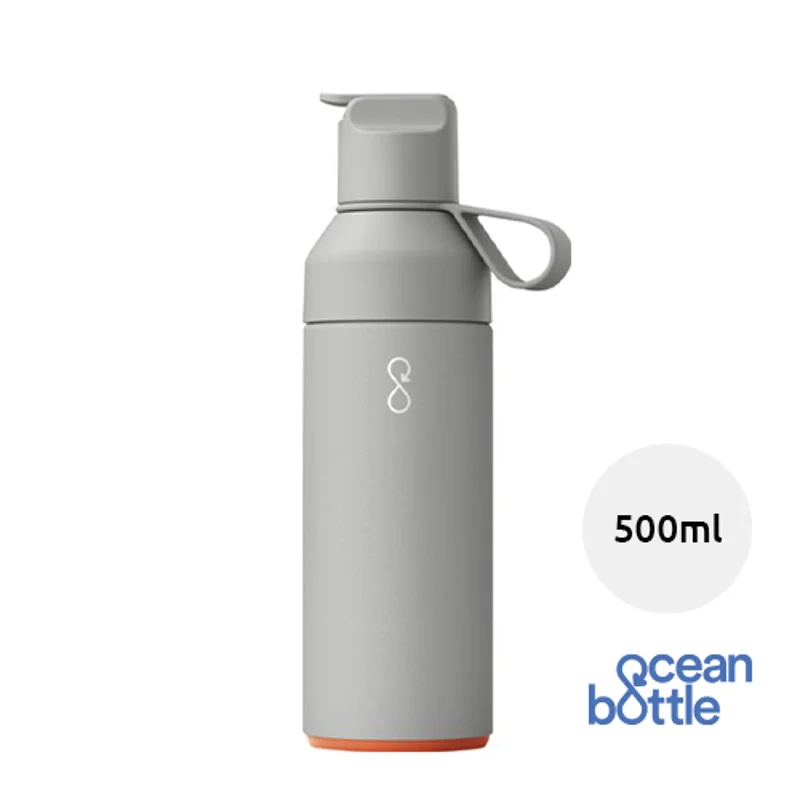 Borraccia termica Ocean Bottle GO in acciaio inossidabile riciclato con tappo a beccuccio da 500ml