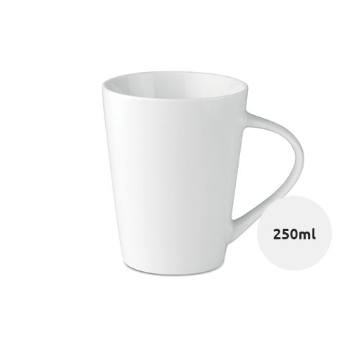 Tazza conica in porcellana 250ml