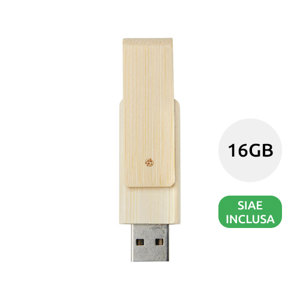 Chiavetta USB in bambù da 16GB