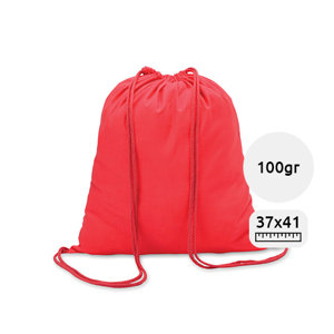 Sacca in cotone 100% con chiusura a coulisse disponibile in vari colori da 100gr 37X41cm