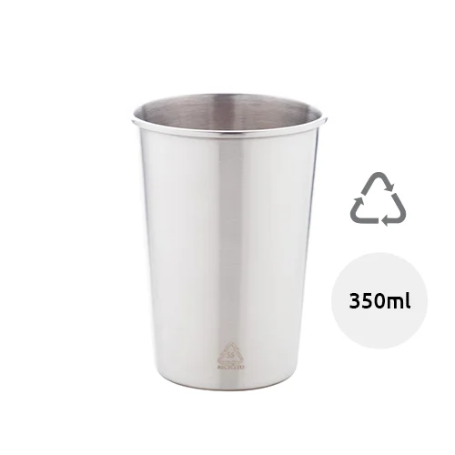 Bicchiere in acciaio inox riciclato da 350ml