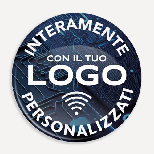 Adesivi Personalizzati con Tag NFC Schermati - Gadget Digitali con il tuo logo o grafica