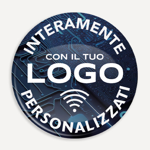 Adesivi Personalizzati con Tag NFC Schermati - Gadget Digitali con il tuo logo o grafica