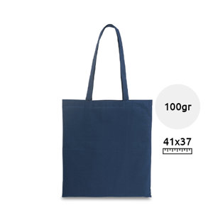 Shopper in cotone con manici lunghi da 100gr 37x41cm