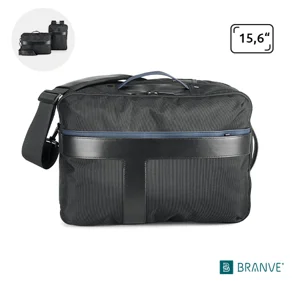 Zaino Branve 2in1 porta pc da 15.6” e borsa da viaggio con tasca antifurto e cinghia per trolley