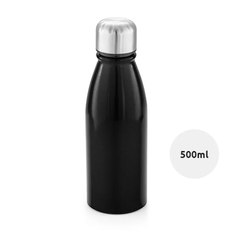 Borraccia in alluminio da 500 ml con tappo in acciaio inossidabile