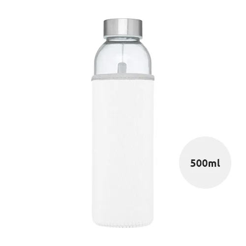 Borraccia in vetro da 500 ml con custodia in neoprene e confezione regalo