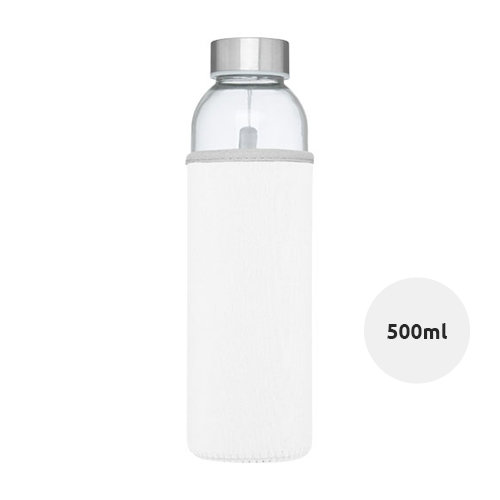 Borraccia in vetro da 500 ml con custodia in neoprene e confezione regalo