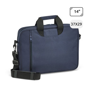 Borsa porta pc da 14" in poliestere 600D con interno foderato e imbottito 37x6x29cm
