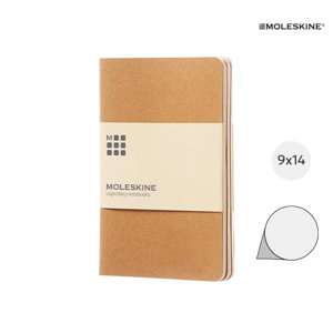 Taccuino Moleskine Cahier con angoli arrotondati e fogli neutri color avorio 9x14cm