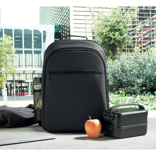 Zaino refrigerante e porta pc da 15" in RPET con tasca laterale in rete
