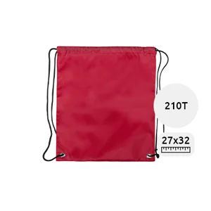 Sacca in poliestere colorata con chiusura a coulisse da 210T 27x32cm