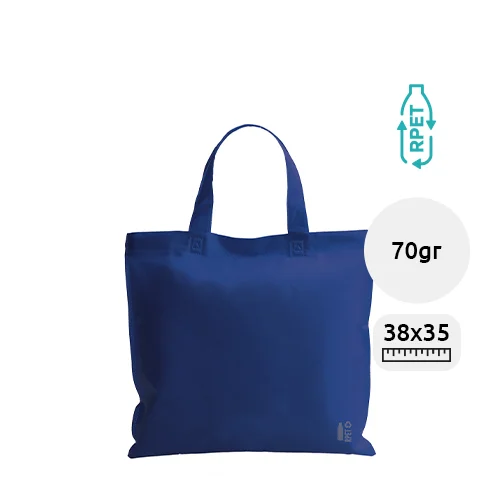 Shopper in TNT RPET con manici lunghezza media da 70gr 38×35cm