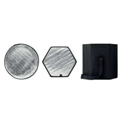 Borsa termica in poliestere 600D con funzione d'appoggio 28.5x28x28cm