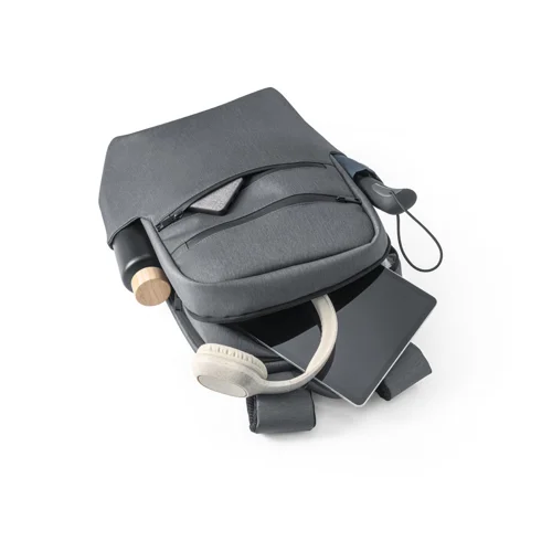 Zaino porta pc da 17" in nylon impermeabile con tasca esterna RFID e aggancio trolley