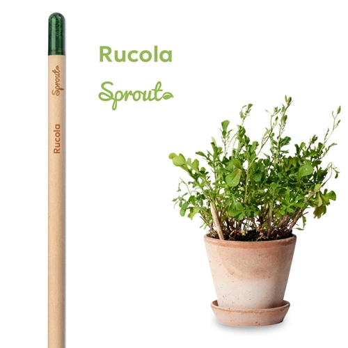 Matita Sprout in Legno Sostenibile Piantabile con Semi con Stampa Inclusa
