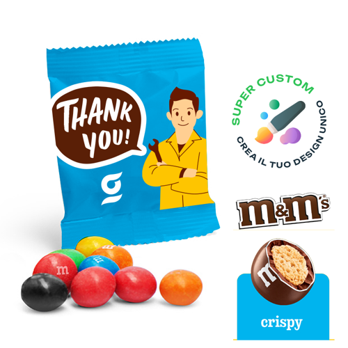 Confetti al Cioccolato m&m's in Bustine Personalizzate