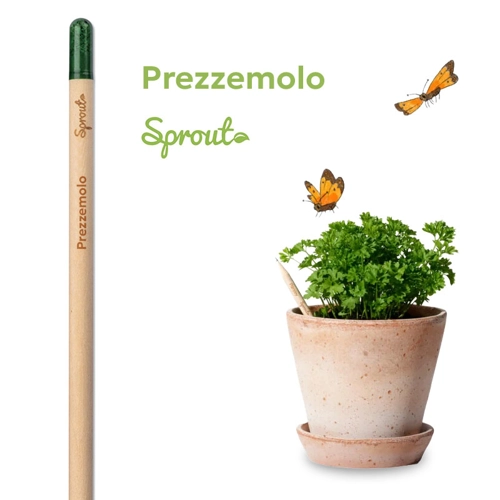 Matita Sprout in Legno Sostenibile Piantabile con Semi con Stampa Inclusa