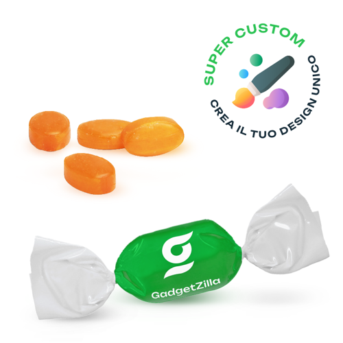 Caramelle avvolte in carta personalizzata in Kg