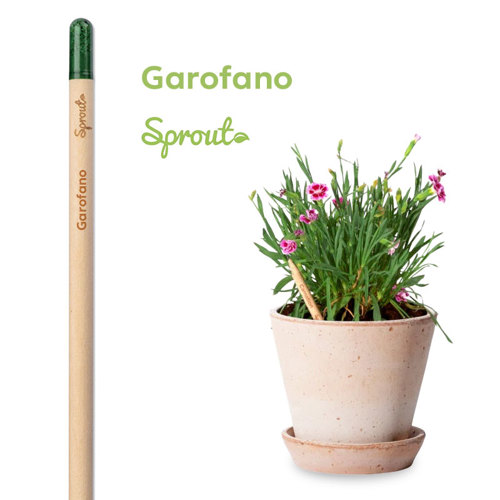 Matita Sprout in Legno Sostenibile Piantabile con Semi con Stampa Inclusa