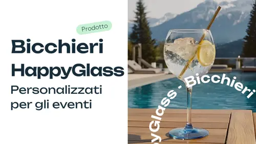 Bicchieri HappyGlass personalizzati per eventi: non sempre il vetro è la scelta giusta